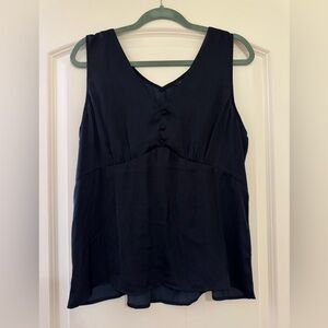 Banana Republic Dark Blue Sleeveless Blouse NWT